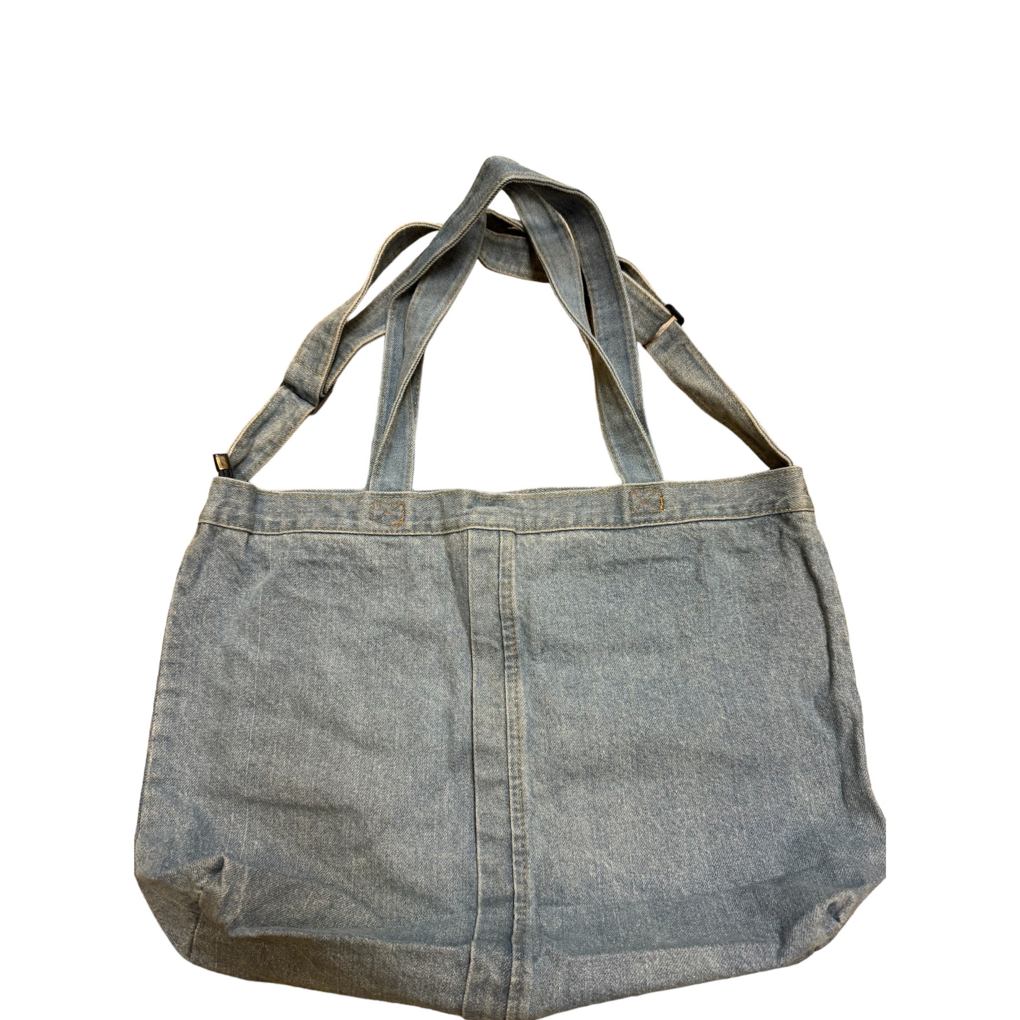 Denim pocket tote