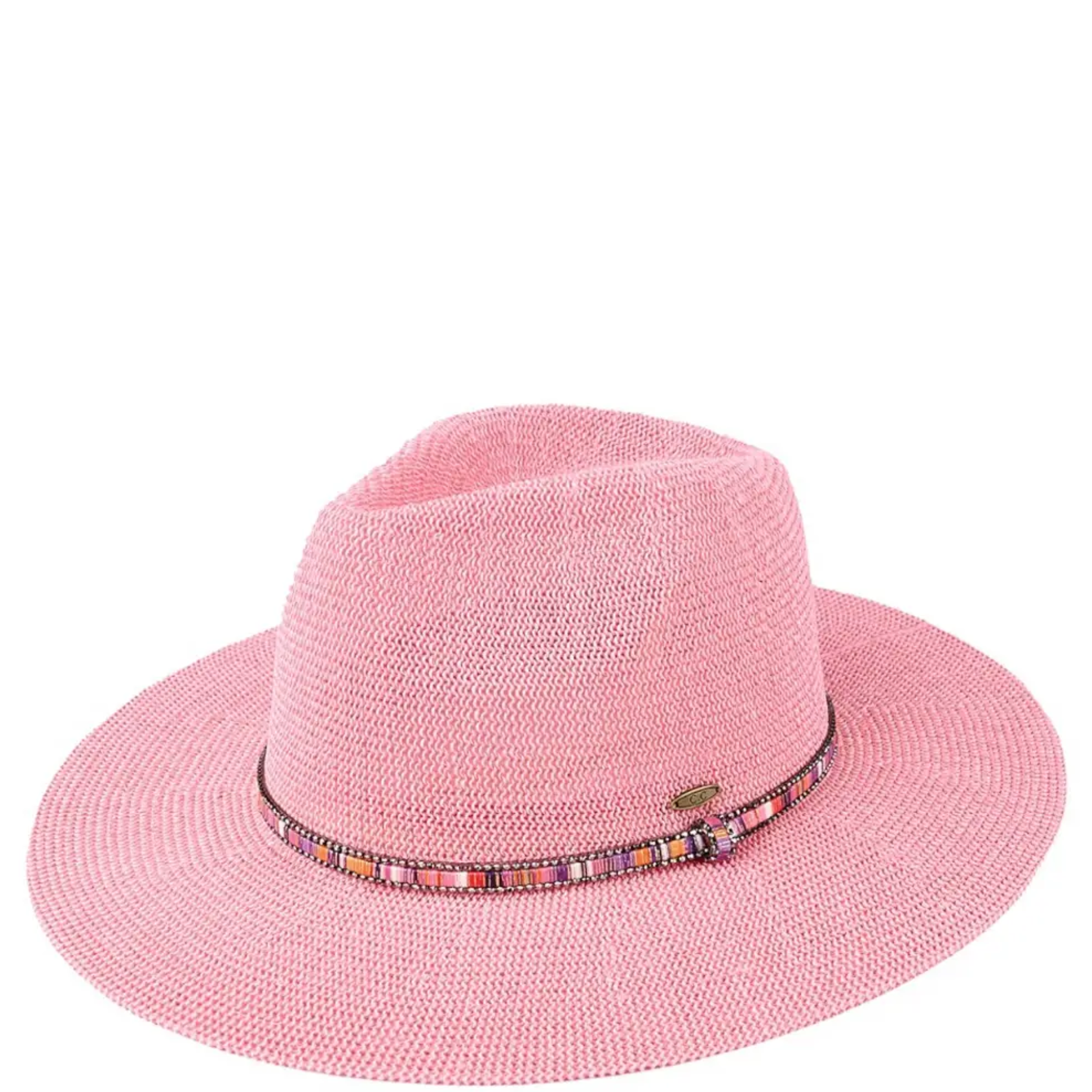 Multi-Colored Thread with Beaded Panama Hat