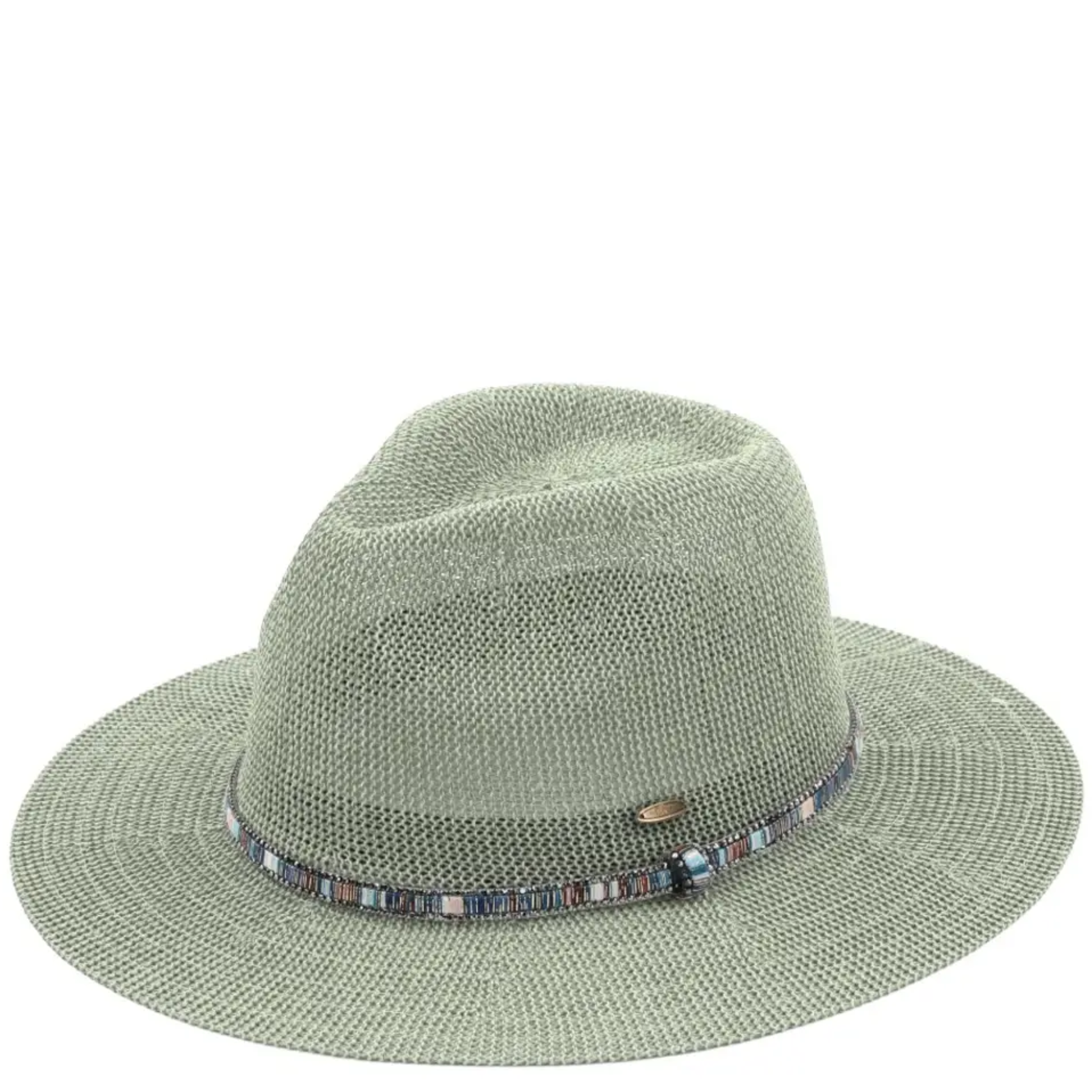 Multi-Colored Thread with Beaded Panama Hat