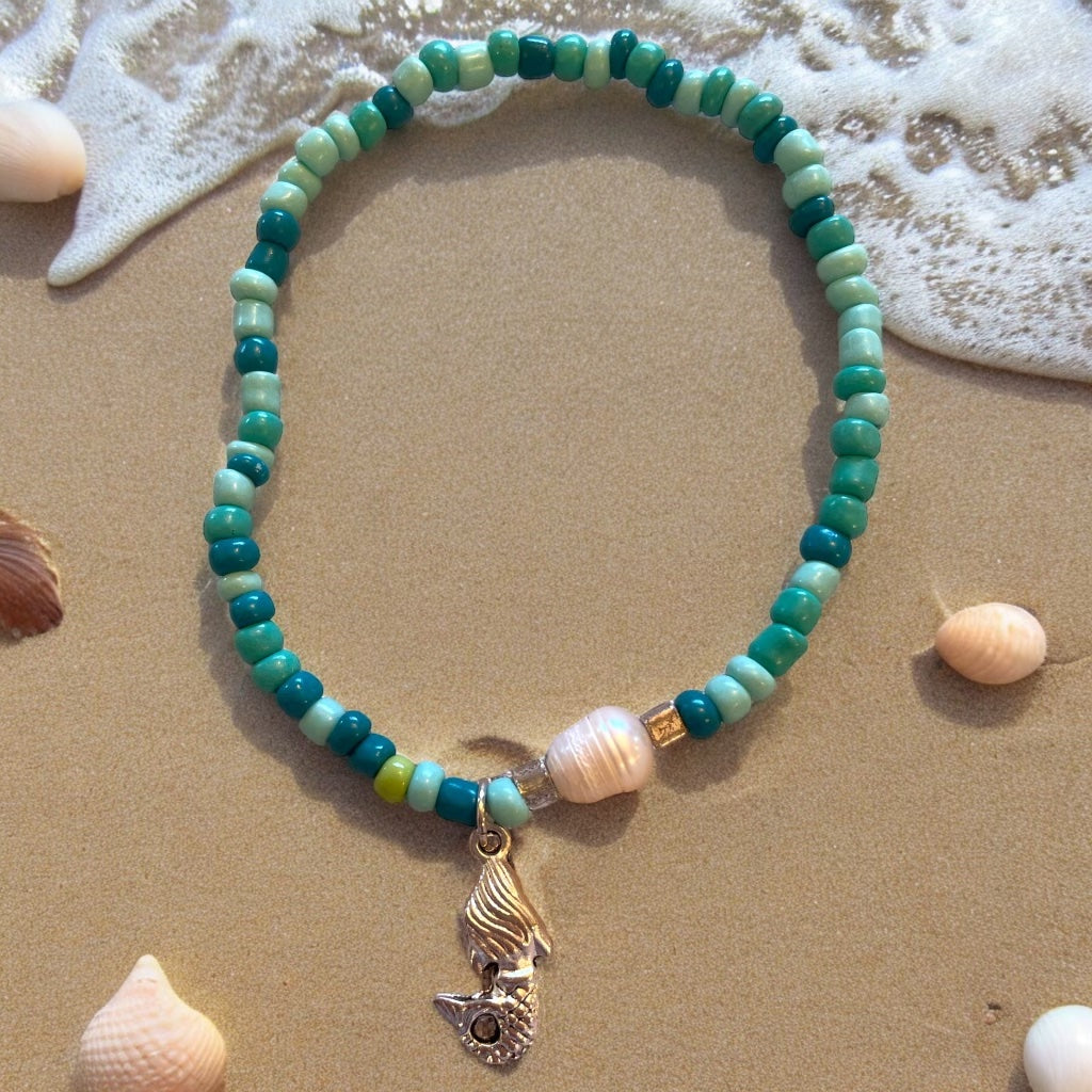 Under The Sea Assorted Seed Bead Anklets