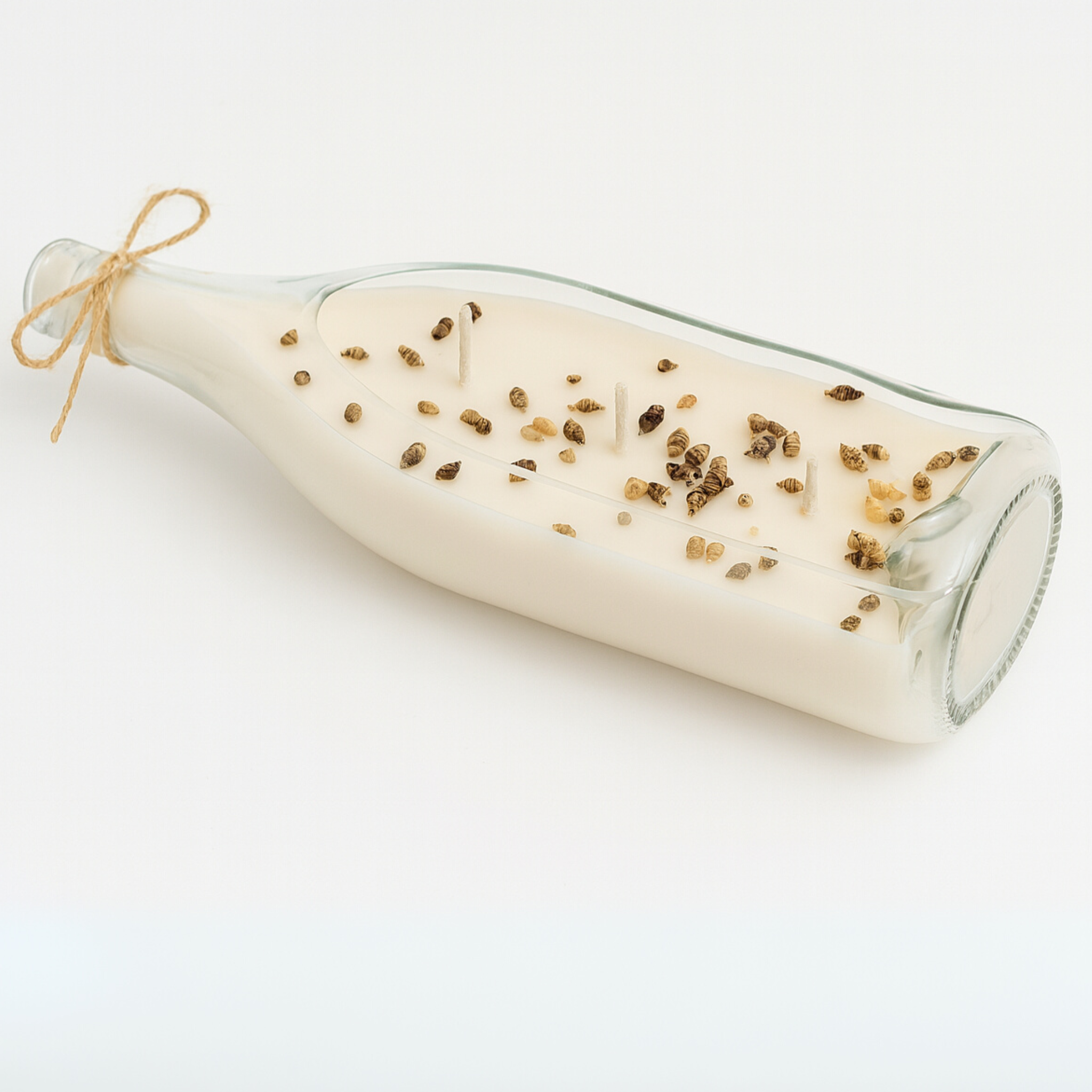 "Message in A Bottle" Soy Candle in Recycled Wine Bottle