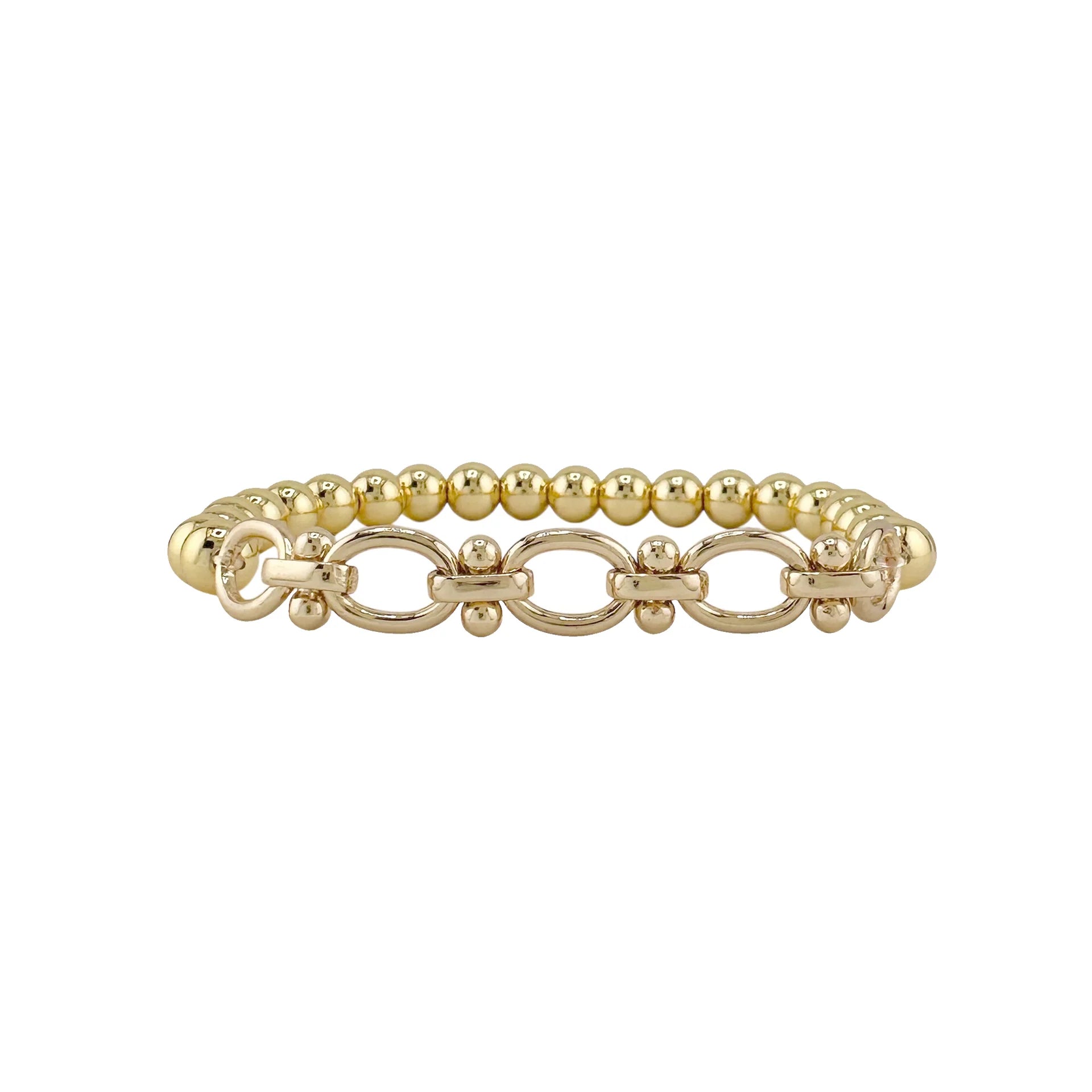 gold mia signature link bracelet