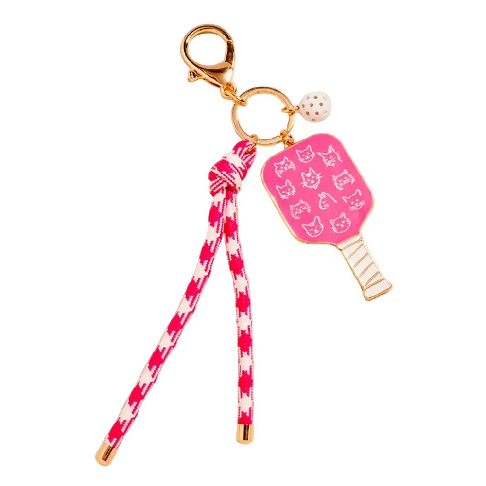 Sardine Pickleball Paddle Knot Strap Keychain Bag Charm