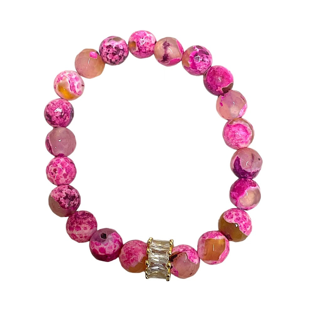 Pave Gemstone Bracelets