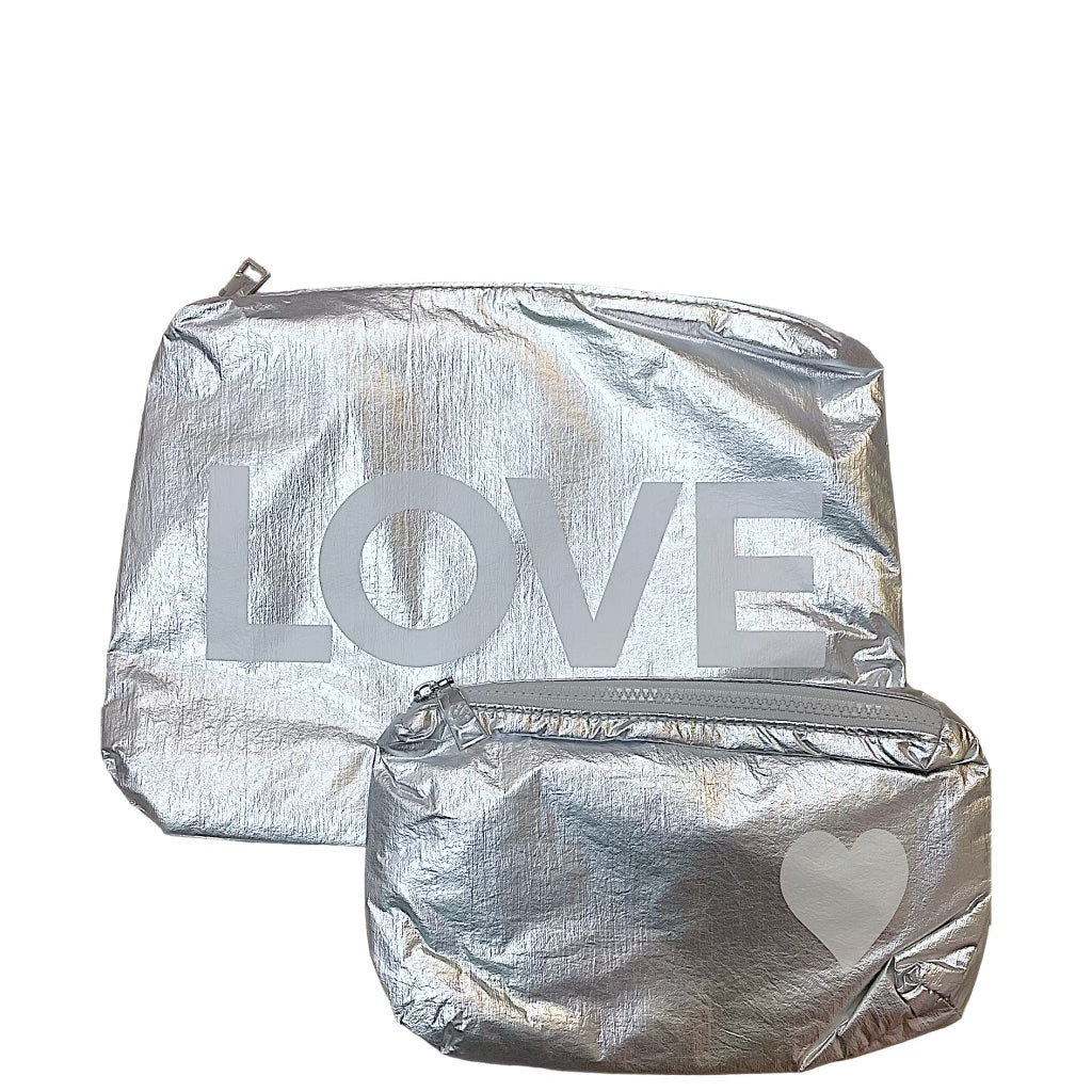 LOVE Makeup Pouch Set