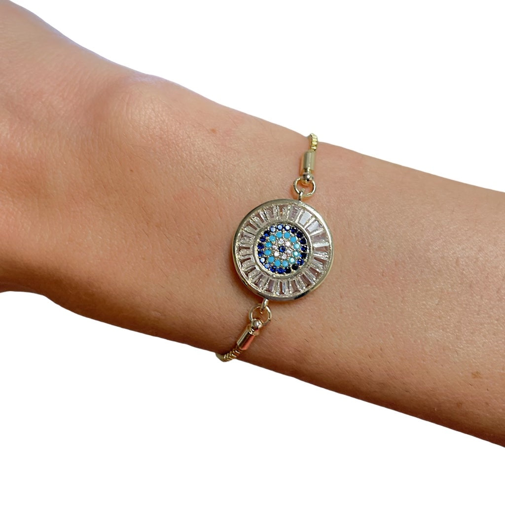 Evil Eye Adjustable CZ Bracelets