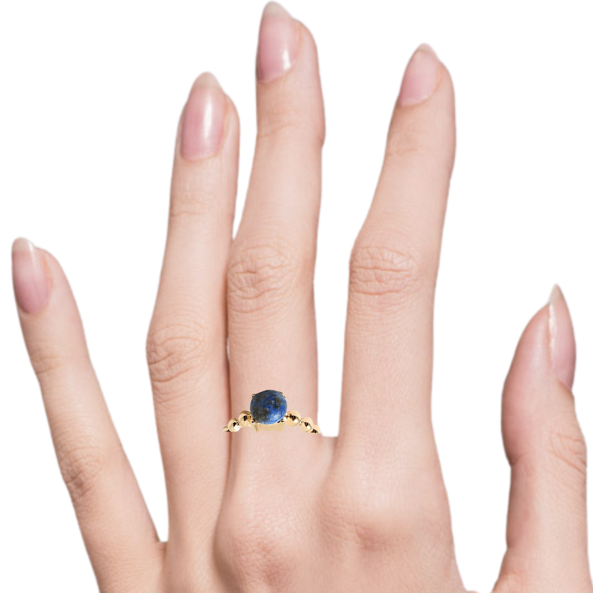 Mystical natural stone ring featuring a unique design and vibrant colors, perfect for any jewelry collection.
