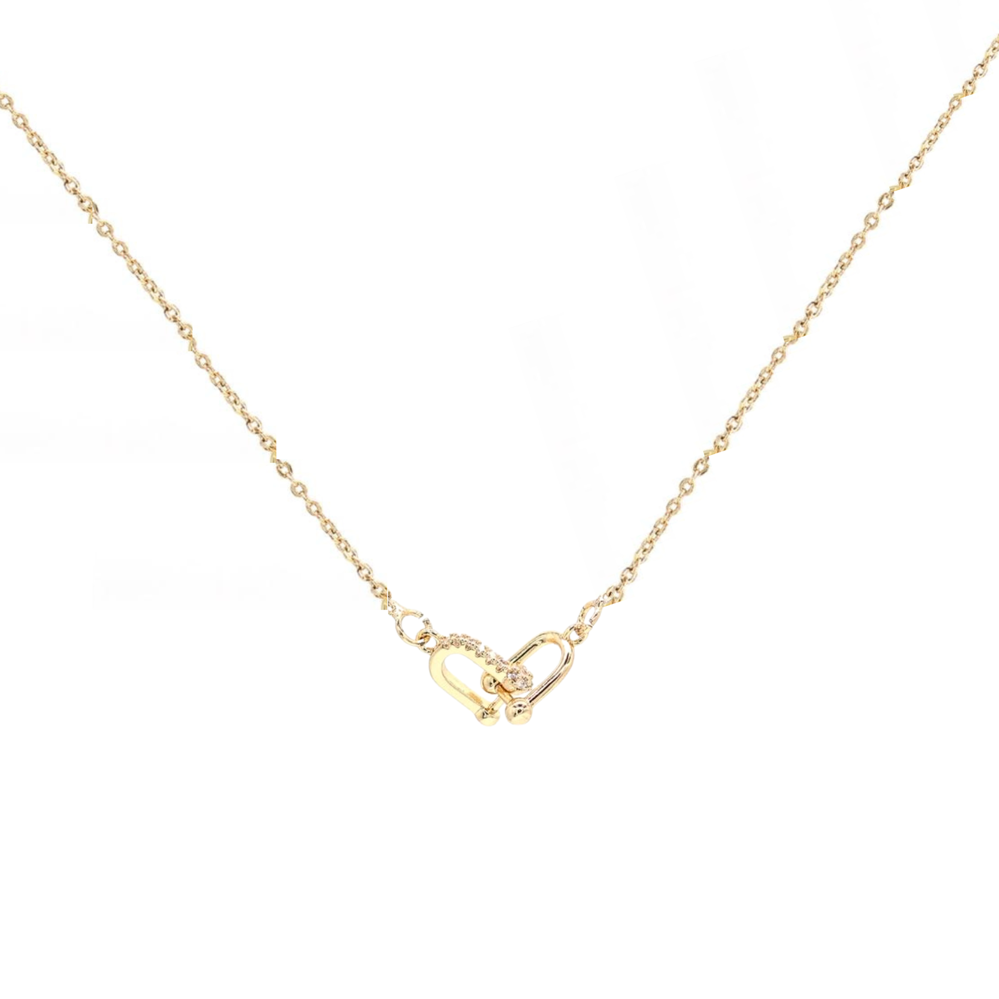 U Link Gold Necklace