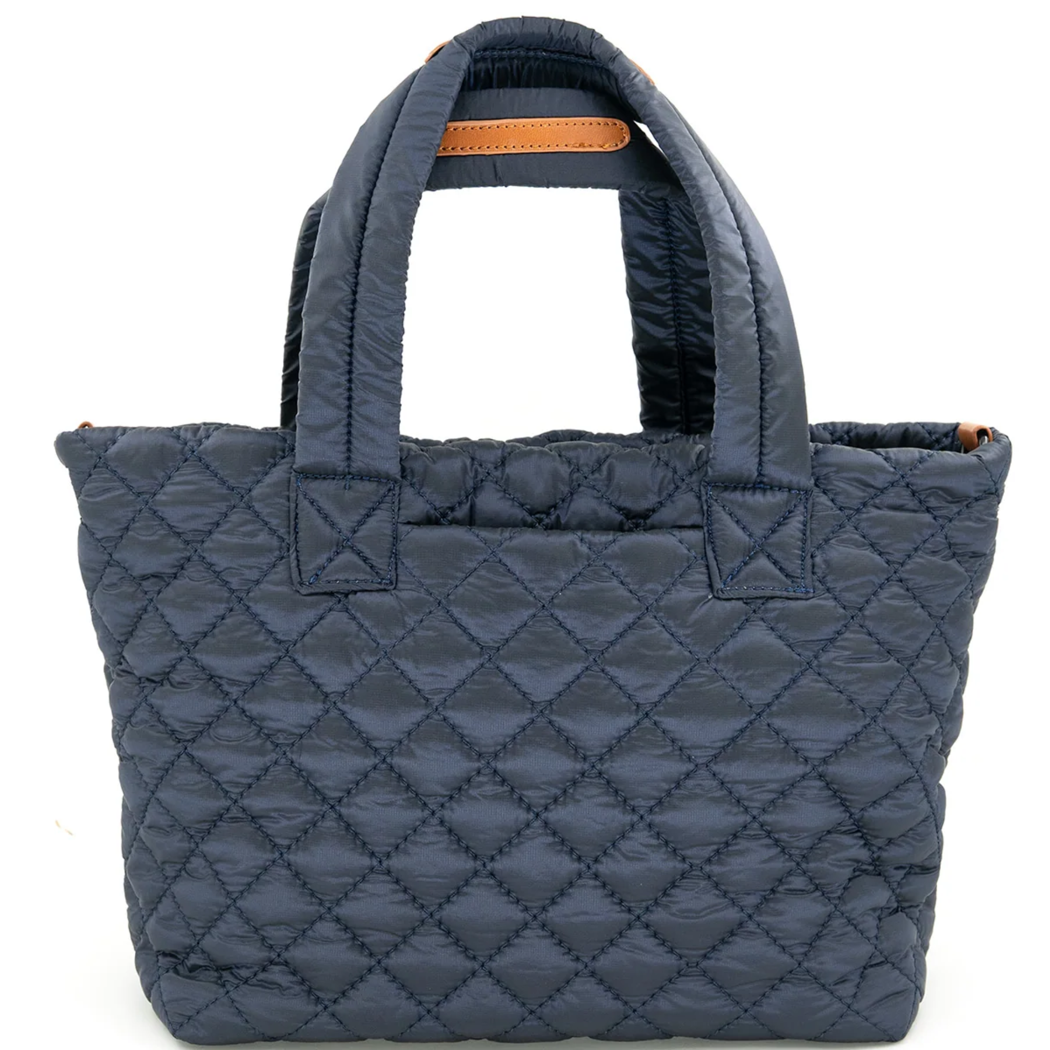Medium quilted puffer crossbody bag by BC Handbags with adjustable strap and sleek design.