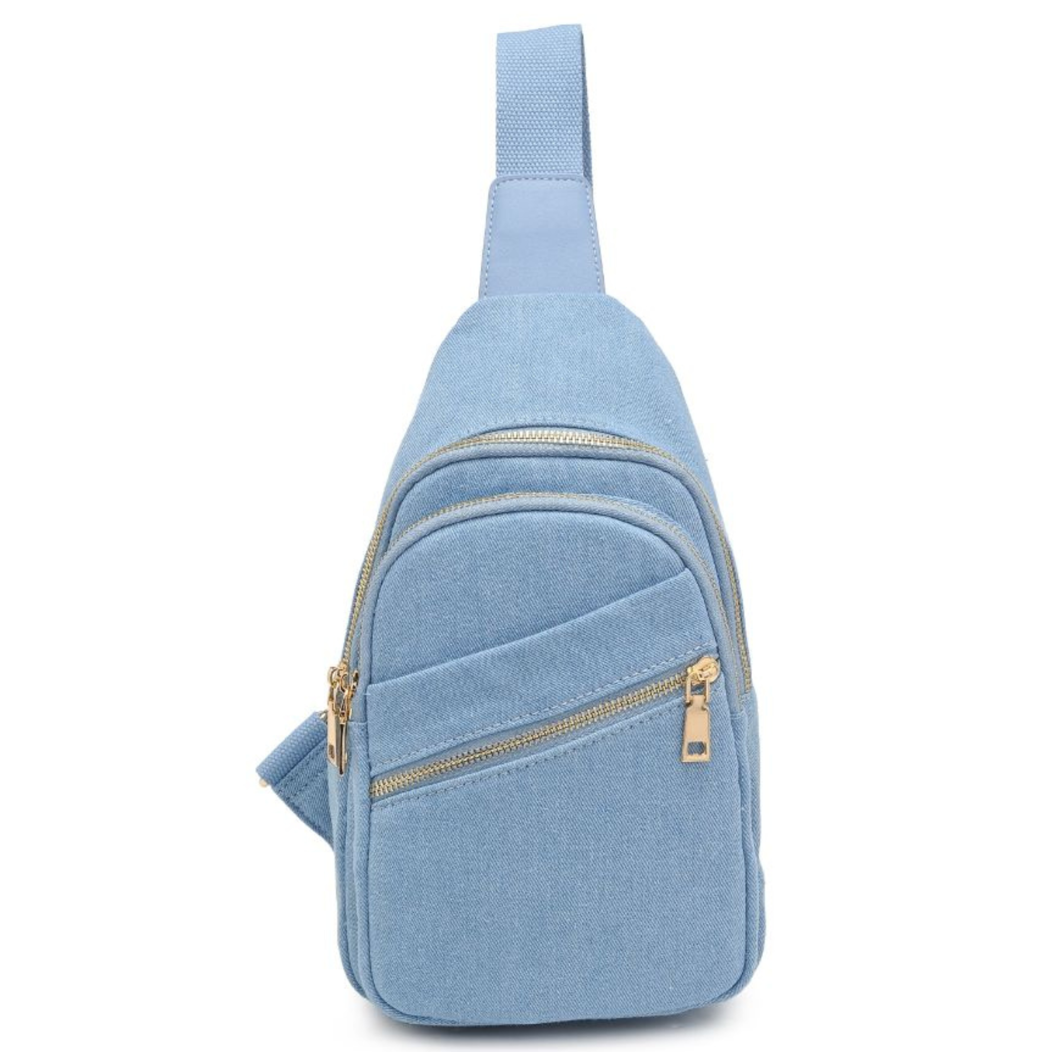 Zephyr Denim Sling Backpack