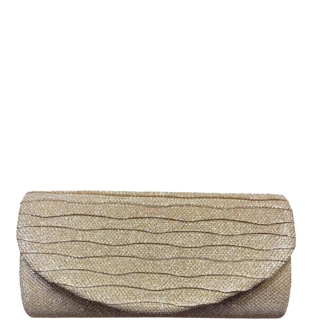 Ridged Evening Clutch Bag