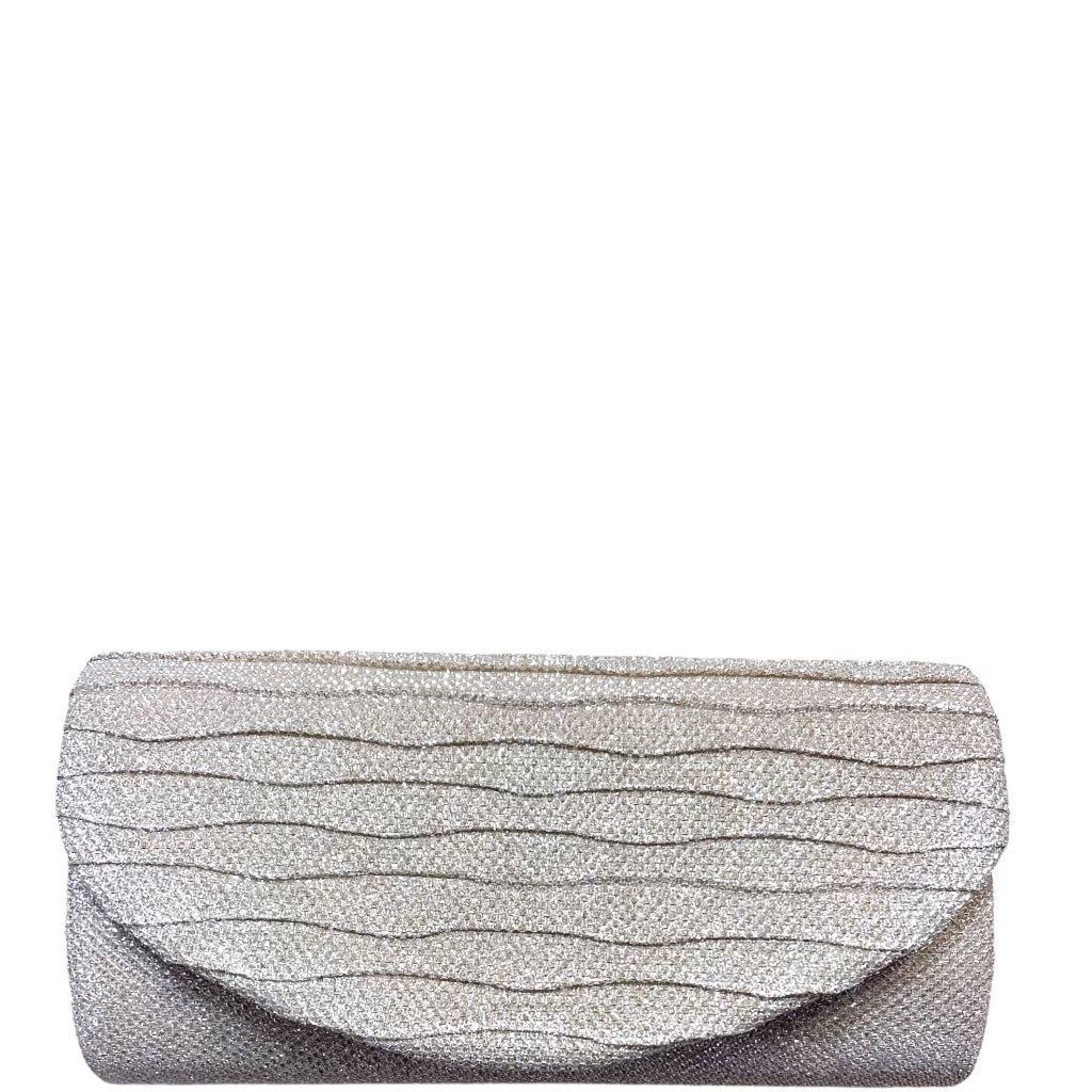 Ridged Evening Clutch Bag